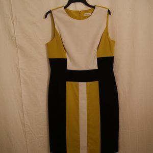 Calvin Klein Colorblocked Dress sz 12